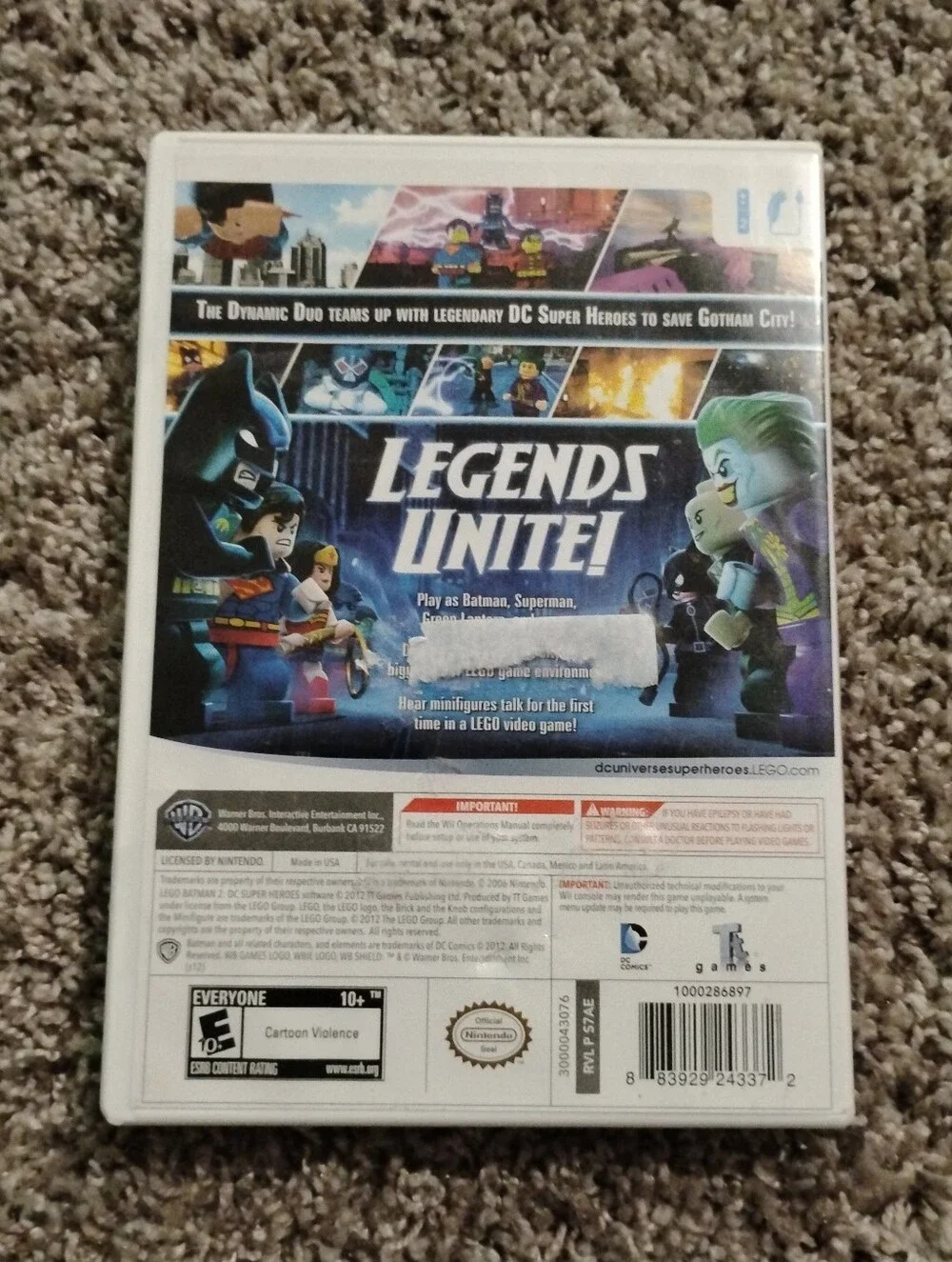 LEGO Batman 2: DC Super Heroes - Nintendo Wii (Complete in Box / CIB)